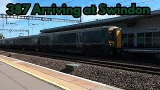 Class 387 Arriving at Swindon Station