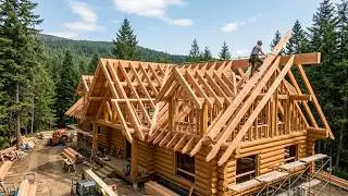 Building a Dream Modern House in 28 Minutes: Complete Timelapse Magic 