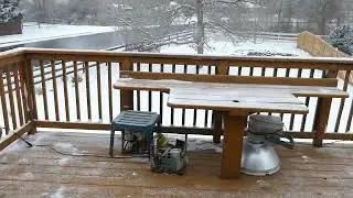 EGO Leaf SNOW Blower in action