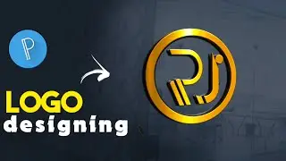 How to Design RJ logo on Android | RJ logo Design tutorial pixalLab | pixalLab logo Design |R J Logo