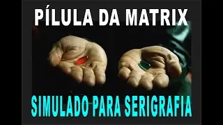 SIMULADO PARA SERIGRAFIA PÍLULA DA MATRIX