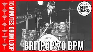 Drum Beat 70 bpm - Groove Drum Track 70 BPM Britpop | Batería 70 BPM Britpop