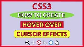 How To Create Hover Over Cursor Effects On A Webpage Using 1 Line Of CSS *2023*