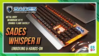 SADES WHISPER II : Budged Metal Backlit Gaming Keyboard!