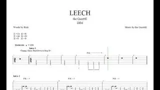 LEECH - the GazettE [Uruha Guitar Tab]