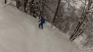 Сочи Красная поляна горки город фрирайд падение