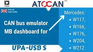 CAN bus emulator for Mercedes W117, W166, W176, W204, W212 dashboard by UPA USB-S