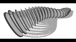 3D modeling a linear organic form using sketchup