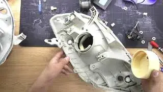 Установка LED линз и корректора фар своими руками / Criline Dragon Knight Double Direct