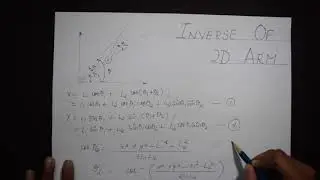 Inverse kinematics of a 2D Manipulator