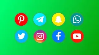 Green Screen | Social Media icons | Green Screen video