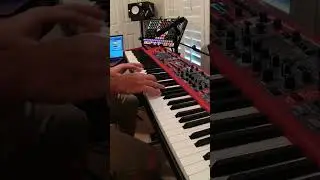 Worship song excerpt. White Grand (Nord) + Ian CP-80 with delay and Valhalla verb + Ian soft pad