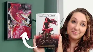 Painting inspired by Fantasy Book: An Ember in the Ashes  | Book Art Friday Abstract Fan Art