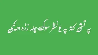 پہ تش کتہ پہ یو نظر سوک چلہ زڑہ ور کیی 😭