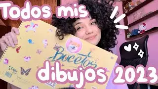 todos los dibujos que hice en el 2023 🤍 - sketchbook tour!