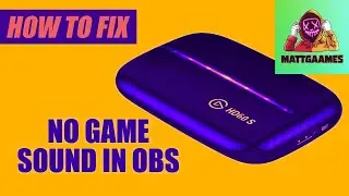 No Sound Elgato Capture HD60 & HD60 S in OBS [ Quick Fix Tutorial
