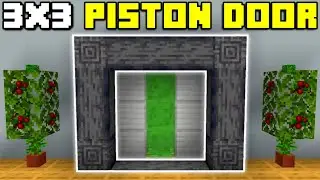 🦅 Minecraft Bedrock: 3x3 Piston Door Tutorial!