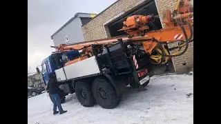 Буровая установка на базе КАМАЗ Вездеход.