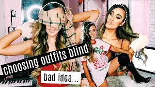 CHOOSING MY OUTFITS BLINDFOLDED | Megan Blanco