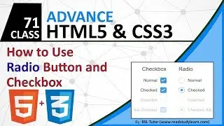 How to Create Radio Button in HTML - How to Create CheckBox in HTML