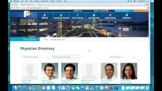 Peninsula Regional Health System Website Tour