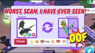 OOF 😰 POOR GUY WAS BADLY SCAMMED 😭 NOT ONCE BUT TWICE 😱 In Adopt Me - Roblox