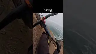 Man Falls Down a Steep Slope While Riding a Bike
