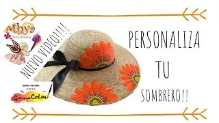 Como pintar un sombrero//Como pintar Margaritas fácil ft Miss Pris Lozada con pintura Gamacolor