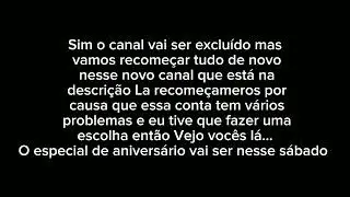 O canal irá ser excluído...