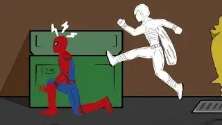 Человек-паук против Лунного рыцаря. Spider-Man vs Moon knight. Анимация
