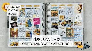 PLAN WITH ME | homecoming week with lots of fun! | #makselifeplanner | sept. 30-oct. 6