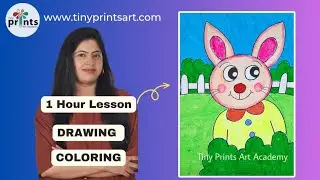 Cartoon Rabbit In the Garden, How o draw rabbit, bunny drawing