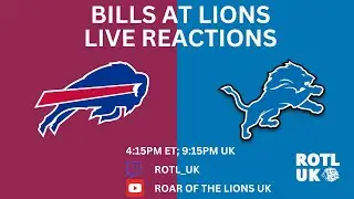 NFL Game of the Week - Bills at Lions LIVE Play-By-Play Reactions | NFL 2024 Week 15