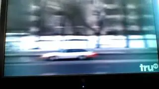 Cop crashing car
