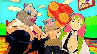 Inosuke's kid goes to daycare (Demon Slayer VR)