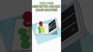 [1DAY_1CAD] MINI RETRO ARCADE GAME MACHINE #shorts #tinkercad #project