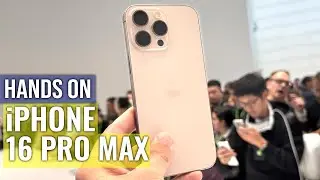 iPhone 16 Pro Max Hands-on: It’s Not Brown, It’s Desert Titanium
