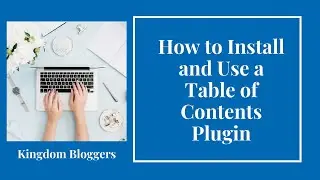 Installing a Table of Contents Plugin