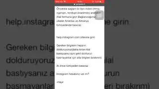 İnstagram Hesap Kapatma Güncel Method (2021