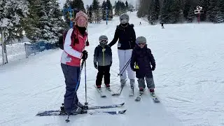 Kids 1st time skiing🎿  |  January 2021