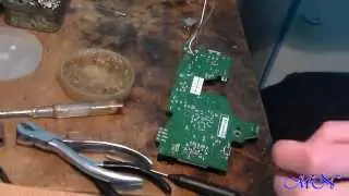 Замена  разъёма USB в принтере