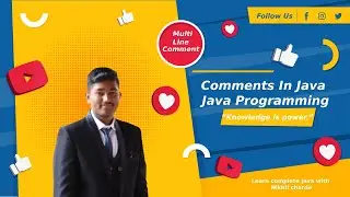 Comments in java | Multi line comment | Java Programming Tutorial | Types of comment| Nikhil Charde