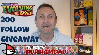 200 Follow Giveaway THIS WEDS Live on Twitch from 7pm UK Time