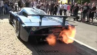 Maserati MC12 Corsa SHOOTING HUGE FLAMES & EPIC SOUNDS!