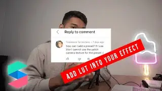How to add lut into your effect (motion blur effect) Spark AR | Tutorial