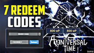 *NEW* ALL WORKING CODES FOR A UNIVERSAL TIME! ROBLOX A UNIVERSAL TIME CODES