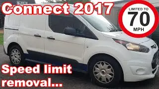 Ford Connect 1.5L speed limiter disable... A how to video.