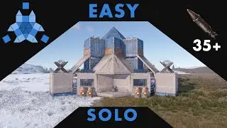 HIDEOUT - A Simple SOLO BUNKER Base with Farm & Oil Refinery - RUST 2024