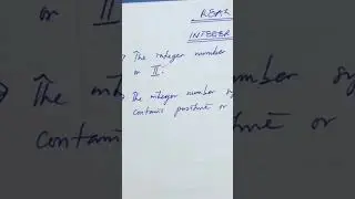 What is the Integer Number System? (see attached video for more info.) 