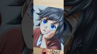Draw Giyu with MrBallen Audio #shorts #anime #drawing